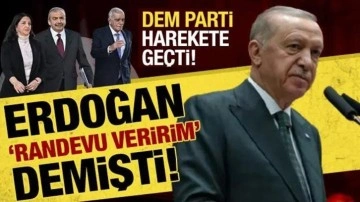 Cumhurbaşkanı Erdoğan 'Randevu veririm' demişti: DEM Parti'den hamle geldi!