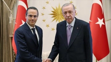 Cumhurbaşkanı Erdoğan, Shell Üst Yöneticisi Sawan'ı kabul etti