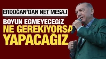 Cumhurbaşkanı Erdoğan: Türkiye'nin güvenliği neyi gerektiriyorsa onu yapacağız