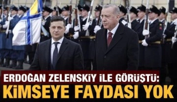 Cumhurbaşkanı Erdoğan, Ukrayna Devlet Başkanı Zelenskiy görüştü