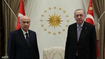 Cumhurbaşkanı Erdoğan ve Bahçeli bir araya geldi