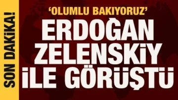 Cumhurbaşkanı Erdoğan, Zelenskiy ile görüştü