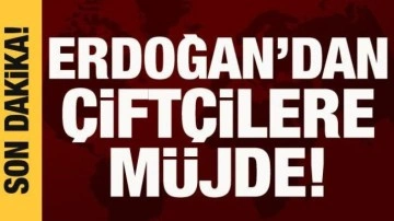 Cumhurbaşkanı Erdoğan'dan çiftçilere buğday ve arpa müjdesi