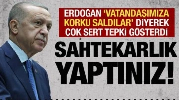 Cumhurbaşkanı Erdoğan'dan çok sert tepki: Sahtekarlık yaptınız!