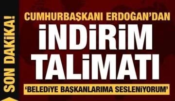 Cumhurbaşkanı Erdoğan'dan su tarifelerine indirim müjdesi