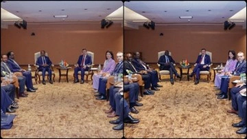 Cumhurbaşkanı Yardımcısı Cevdet Yılmaz, Somali Cumhurbaşkanı Mahmud ile görüştü