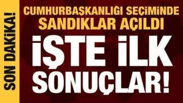 Cumhurbaşkanlığı seçiminde sandıklar açılmaya başladı: İşte ilk sonuçlar...