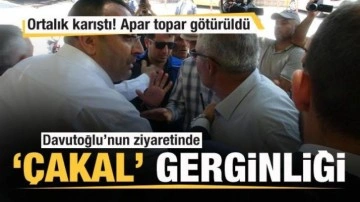 Davutoğlu'nun ziyaretinde 'Çakal' gerginliği! Apar topar götürüldü