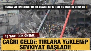 Deprem bölgesi için hayati çağrı: İş makinalarının sevkiyatı başladı