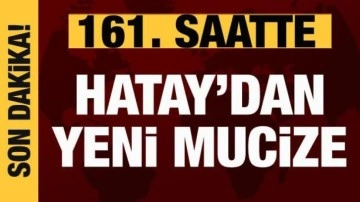 Depremde 7. gün mucizesi: 161. saatte Hatay'dan yeni mucize