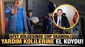 Depremzedelere giden yardım kolileri CHP&rsquo;li başkanın evinden çıktı