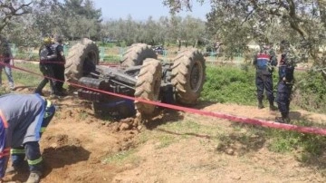 Devrilen traktörün altında kalan kişi hayatını kaybetti