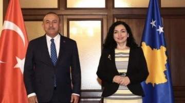 Dışişleri Bakanı Çavuşoğlu Kosova Cumhurbaşkanı Osmani ile görüştü