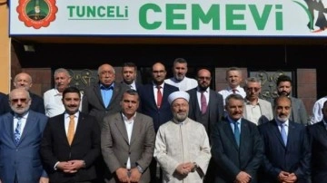 Diyanet İşleri Başkanı Prof. Dr. Ali Erbaş, Tunceli&rsquo;de cemevini ziyaret etti
