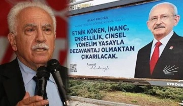 Doğu Perinçek'ten Kılıçdaroğlu'na afiş tepkisi