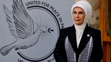 Emine Erdoğan'dan 'Filistin için tek yürek' etiketli önemli çağrı