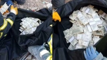 Enkazda dolar dolu çanta bulundu! Özel harekat polisleri eşlik etti