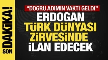 Erdoğan Azerbaycan dönüşü sinyali verdi: Türk dünyası zirvesinde ilan edecek