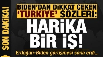 Erdoğan-Biden görüşmesi sona erdi! Biden'dan dikkat çeken Türkiye sözleri: Harika bir iş..