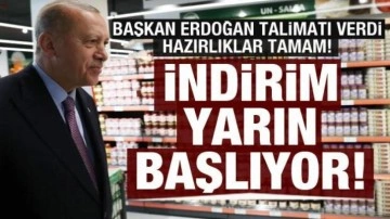 Erdoğan talimatı vermişti: Tarım Kredi Marketleri&rsquo;nde indirim yarın başlıyor