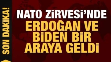 Erdoğan ve Biden NATO zirvesi öncesi bir araya geldi