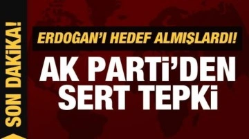 Erdoğan'ı hedef alan skandal kapağa AK Parti'den sert tepki!