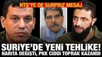 Esad çekildi, Suriye'de harita değişti: PKK büyük toprak kazandı! HTŞ'ye peş peşe mesajlar