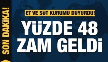 Et ve Süt Kurumu'ndan kırmız et ve tavuk ürünlerine yüzde 48 zam