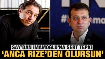 Fazıl Say'dan Ekrem İmamoğlu'na çok sert tepki!