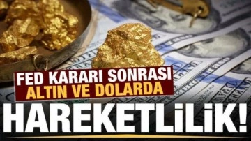 Fed'in faiz kararı sonrası altın ve döviz fiyatlarında harektlilik!