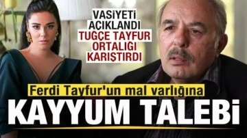 Ferdi Tayfur'un mal varlığına kayyum talebi! Tuğçe Tayfur ortalığı karıştırdı