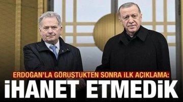 Finlandiya Cumhurbaşkanı Niinistö: Yaptığımız İsveç'e ihanet değil