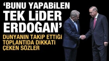 Finlandiya Cumhurbaşkanı'ndan Erdoğan'a övgü dolu sözler: Bunu yapabilen tek lidersiniz