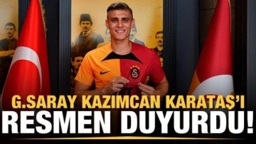 Galatasaray Kazımcan Karataş'ı duyurdu