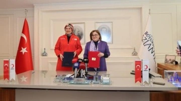 Gaziantep Büyükşehir ile Kızılya arasında insani yardım alanında iş birliği