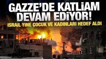 Gazze'de katliam devam ediyor: Soykırımcı İsrail Gazze’de bir evi vurdu, şehitler var!