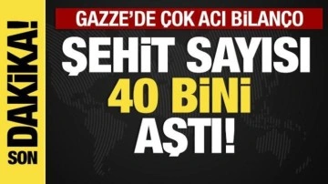 Gazze'de şehit sayısı 40 bini aştı