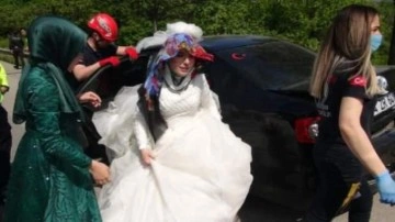 Gelin ve damat fotoğraf çekimine giderken kaza yaptı: 4 yaralı