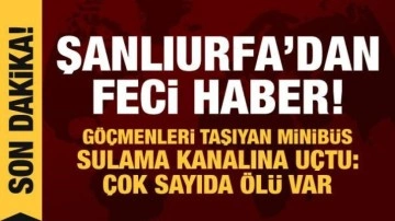 Göçmenleri taşıyan minibüs kanala uçtu: 9 ölü 1 yaralı