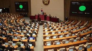 Güney Kore Ulusal Meclisinde, Devlet Başkanı Yoon'un azline ilişkin önerge oylanıyor