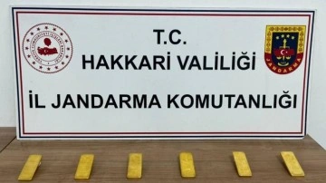 Hakkari'de 6 kilogram külçe ele geçirildi