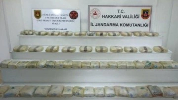 Hakkari'de 69 kilogram uyuşturucu ele geçirildi