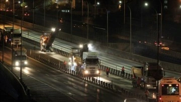Haliç Köprüsü'nün Kadıköy istikameti trafiğe kapatıldı