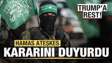 Hamas ateşkes kararını duyurdu! ABD Başkanı Trump'a rest