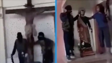 “Hamas, kilise yağmalayarak heykelleri yıkıyor” iddiası yalan çıktı