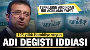 Hamidiye suyun adı değişti iddiası gündem oldu! İBB açıklama yaptı