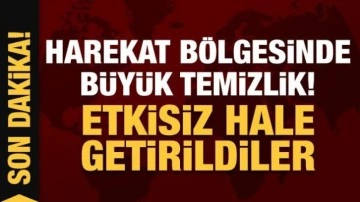 Harekat bölgesinde  taciz ateşi açan 29 PKK/YPG'li terörist etkisiz h&acirc;le getirildi!