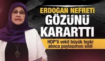 HDP'li Hüda Kaya'dan Cumhurbaşkanı Erdoğan'a nefret sözleri: Dilerim geçmiş olmasın