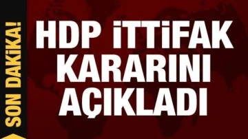 HDP'nin başını çektiği Emek ve Özgürlük İttifakı, aday kararını açıkladı