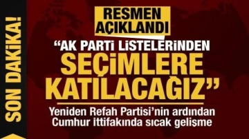 HÜDA PAR'dan son dakika açıklaması: AK Parti listelerinden seçimlere katılacağız